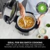 Ninja Foodi 11-in-1 6L SmartLid Multi-Cooker, Stainless Steel/Black OL550UK