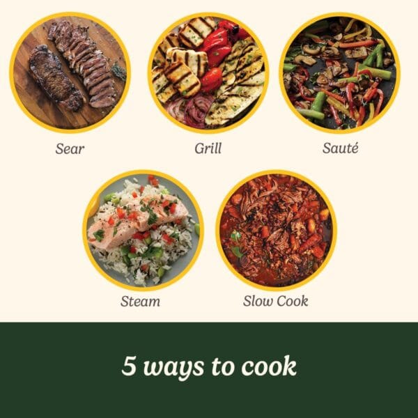 Cuisinart Cook In 5 in 1 Multi Cooker, Grill, Sear, Steam, Simmer and Slow Cooker