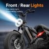 URLIFE Electric Bike for Adults, 16" x 3.0 Fat Tires Ebike