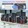 FLASHFORGE Creator 5 Pro Enclosed 3D Printer, 4-Independent-Extruder