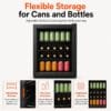 Cookology 70L Under-Counter Drinks Fridge - Beer & Wine Storage - Black [Energy Class F]