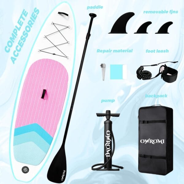 Inflatable Stand Up Paddle Boards with Premium SUP Paddle Board Accessories