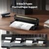 71opc2hWjqL._AC_SL1500_ Phomemo M834 Portable Themral Inkless Printer A4 300DPI - Black Kit