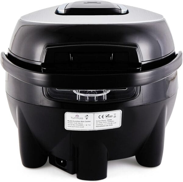 71oybgH33bL._AC_SL1500_ Yum Asia Sakura Rice Cooker - Black and Silver - 8 Cups