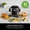 Ninja Foodi 11-in-1 6L SmartLid Multi-Cooker, Stainless Steel/Black OL550UK