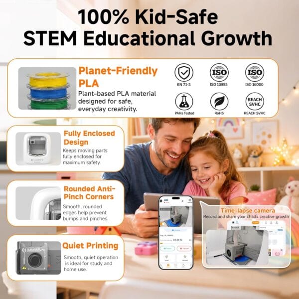 X-Maker Joy AI Kids 3D Printer for Beginners