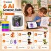 AI-Powered 3D Printer for Kids, AI Design App, Huge Toy Library