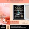Klarstein Shiraz Wine Cooler White – 28 Bottles