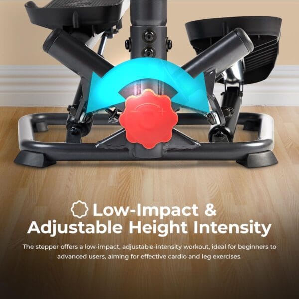 Sunny Health & Fitness Twist Stair Stepper w/Handlebar for Home Workouts