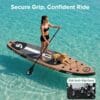 SereneLife Paddle Board Inflatable Stand Up SUP 32in Wide