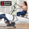 Sunny Health & Fitness Smart Recumbent Cross Trainer for Full-Body Exercise