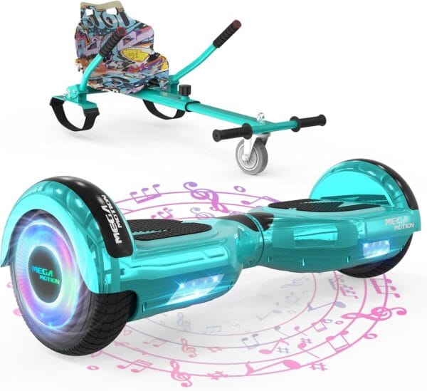 71tiMJpYGhL._AC_SL1500_ MEGA MOTION Hoverboard Go Kart, Hoverboards with Hoverkart for kids