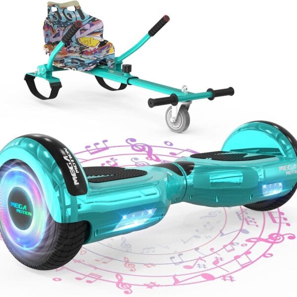 MEGA MOTION Hoverboard Go Kart, Hoverboards with Hoverkart for kids