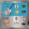 Hobsir Induction Hob, Built-in Plug in Electric Hob 4 Burners 60cm