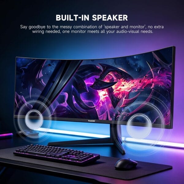 Gawfolk 49 inch Ultra-Wide Curved 240Hz Gaming Monitor,DQHD PC Screen