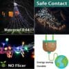 Kwaiffeo Christmas Decorations Outside, 12.6FT 350 LED 8 Modes Star Christmas Lights Outdoor