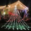 Kwaiffeo Christmas Decorations Outside, 12.6FT 350 LED 8 Modes Star Christmas Lights Outdoor