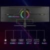 LXZ 49 Inch Curved Gaming Monitor 165Hz, 5120 x 1440P DQHD Ultrawide Curved Monitor 1500R
