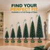 New Christmas Tree X-Mas Tree Fiber Optic Color Changing Multi Colour Led Lights With Star Free Standing Indoor Tree Lights XMAS Gift (7 FT)