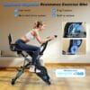 Exercise Bike, 5-in-1 Quiet Folding Exercise Bikes for Home Use