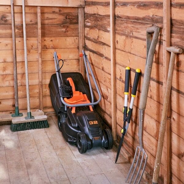 BLACK+DECKER 32cm Electric Rotary Mower with GL250 Grass Strimmer