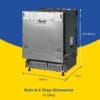 Russell Hobbs Fully Integrated, Built-In Dishwasher, Class E