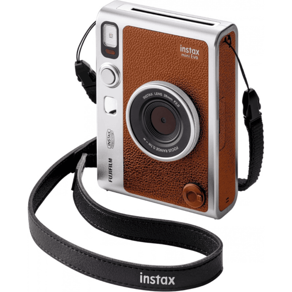 instax mini EVO Hybrid camera and smartphone printer, BROWN