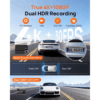 70mai 4K Dash Cam Front and Rear A810S, 4K+1080P Dual STARVIS 2, HDR Car Dash Cam with Night Vision