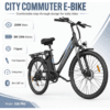 E Bikes for Men Adults, 250W Electric Bike with 39nm Torque
