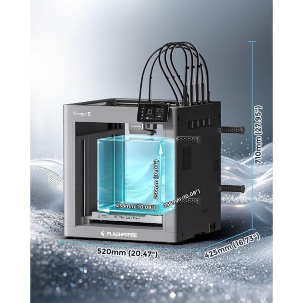 FLASHFORGE Creator 5 3D Printer, 4-Toolheads Multi-Color Printing
