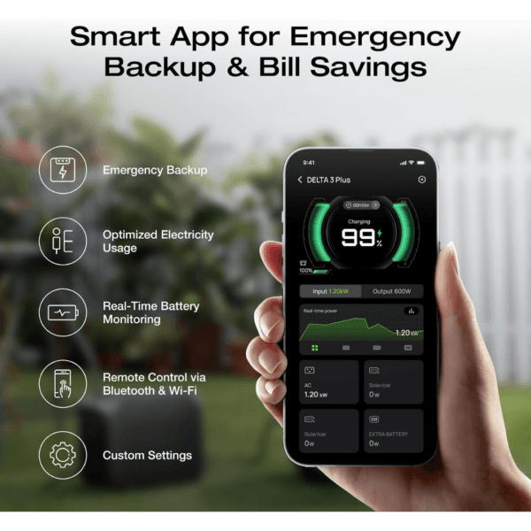 EF ECOFLOW Portable Power Station DELTA 3 Plus, 1024Wh LiFePO4 Battery
