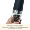 8 Cuisinart CSS-2424 Gravity Salt and Pepper Spice Mill with Blue LED Light, 2/3 Cup Capacity