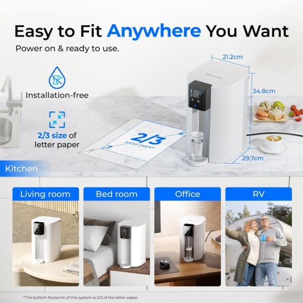 Waterdrop C1SL Alkaline Mineralized Reverse Osmosis System, Room Temp