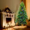360° Rotating Prelit Christmas Tree 7ft - Musical Artificial Christmas Tree with Remote Control