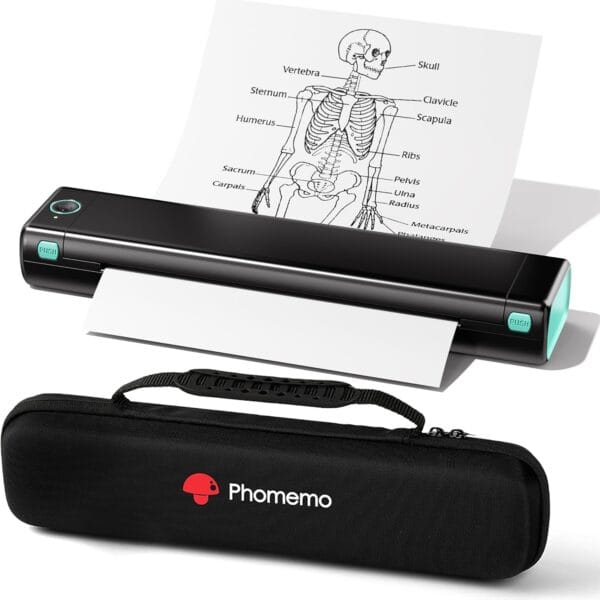 Phomemo M08F Portable Thermal Printer A4 with Bag + 10PCS Thermal Sheets