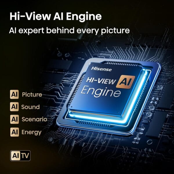 Hisense 43 Inch 43E6QTUK 4K Ultra HD Smart AI TV