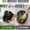 AAOBOSI 3-in-1 Cold Press Juicer, 165mm Wide Feed Chute for Whole Fruits