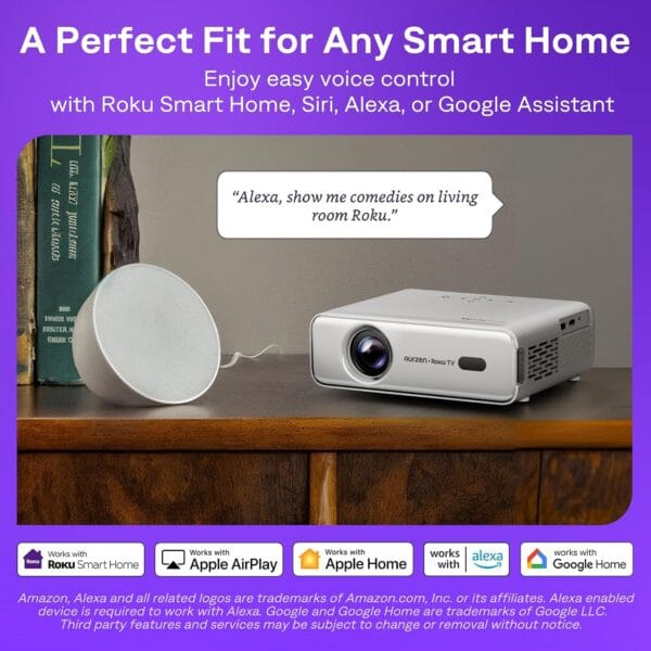 Aurzen Roku TV Projector