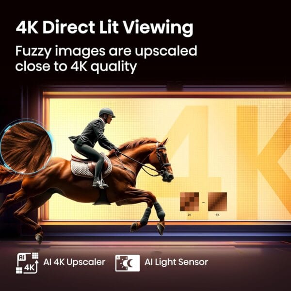 Hisense 43 Inch 43E6QTUK 4K Ultra HD Smart AI TV