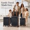 815LTT1qbyL._AC_SL1500_ CONCEPTEN Luggage Sets 5 Piece