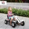817Gc5vthvL._AC_SL1500_ HOMCOM Pedal Go Kart for Kids, Adjustable Seat, Ages 5-12 Years, White