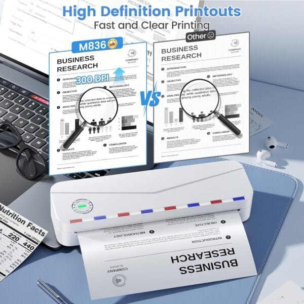 Phomemo M836 Portable Printer A4 for Travel