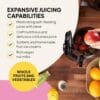 Fridja f2500 Self-Feeding Juicer, 135mm Chute, Whole Fruit, 250W Cold Press