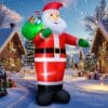 14FT Christmas Inflatable Santa Claus Outdoor Decorations