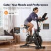 MERACH Heavy Duty Magnetic Exercise Bike with 10kg High Inertia Flywheel