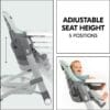 Hauck Grow Up Baby High Chair – Reclining Seat