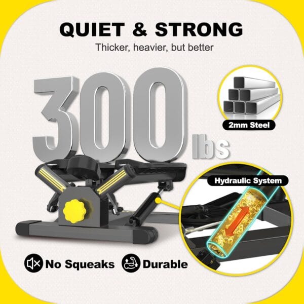 ZIWWVY Stepper Machine with Resistance Bands