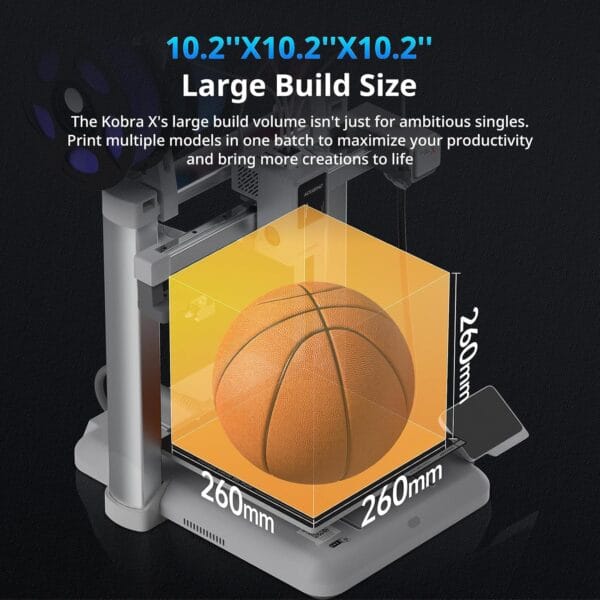 Anycubic Kobra X Multicolor 3D Printer with ACE 2nd-Gen Technology