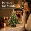 DIY Beaded Christmas Tree Kit with Lights, 3D Holiday Craft Set