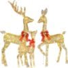 HOYECHI Lighted Christmas Decoration Deer 3 Piece